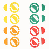 Tix&Mix - Houten magneetset - Ringen en blokjes - 64 stuks