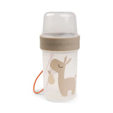 Done By Deer - 2-in-1 Snackcontainer - Sand - Groot