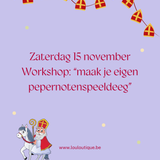 Maak je eigen pepernotenspeeldeeg - 15 november - VM