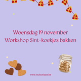 Sint Workshop - Koekjes bakken -  Woensdag 19 november