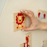 Tix&Mix - Houten Magneetpuzzel - Dieren (32 stuks)