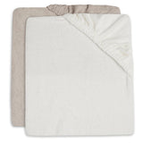 Jollein - Aankleedkussenhoes Ivory/Nougat (2pack)