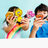 Glo pals - Lichtgevende sensorische kubussen voor in bad of sensorisch spel + Poppetje - Bigbird