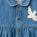Copenhagen Colors - Jeans Jurkje met Vogeltjes
