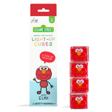 Glo pals - Lichtgevende sensorische kubussen voor in bad of sensorisch spel - Elmo (4stuks)