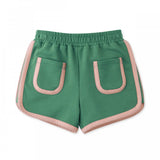 Gingersnaps - Short - Groen met roze