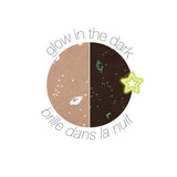 Lapidou doudou deken "Glow in the dark" - Zand