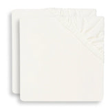 Jollein - Hoeslaken Jersey Ivory - 40/50 - 80/90 (2pack)