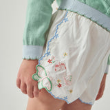Gingersnaps - Short - Wit met geborduurde vlinders