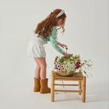 Gingersnaps - Short - Wit met geborduurde vlinders