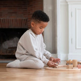 Little Prince&Sister - Geribbelde legging licht beige