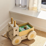 Modu - Activiteitenspeelgoed Loopwagen - Sand Grey / Honey Yellow