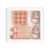 Mushie - Giftbox - Eerste hapjes toolset - Roze
