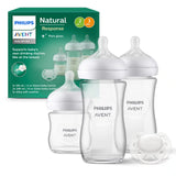 Philips Avent - 3.0 Starterset 3X Fles Glas + Fopspeen
