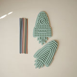 Mushie - Sensorisch Silicone Speelgoed - Blauw