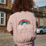 Juno Sequin Bomber Jacket - Regenboog Lila
