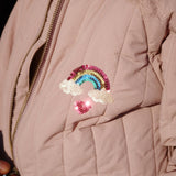 Juno Sequin Bomber Jacket - Regenboog Lila