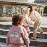 Juno Sequin Bomber Jacket - Regenboog Lila