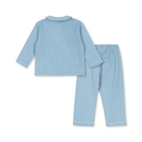 Konges - Zachte Jerseypyjama - Blauw