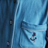 Konges - Zachte Jerseypyjama - Blauw