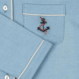 Konges - Zachte Jerseypyjama - Blauw