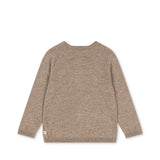 Konges - Mattou Knit Cardigan - Licht bruin - WOL