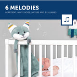 Knuffeldoekje met geluid Felix - grijs (witte ruis)